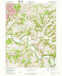 Bedford East 1978 topographic map thumbnail