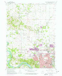 Cedar Rapids North 1975 topographic map thumbnail