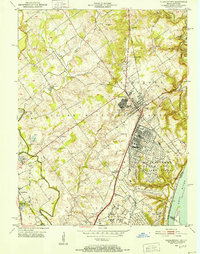 Charlestown 1950 topographic map thumbnail