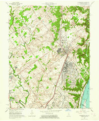 Charlestown 1963 topographic map thumbnail