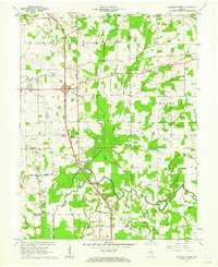 Chestnut Ridge 1959 topographic map thumbnail