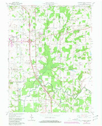 Chestnut Ridge 1959 topographic map thumbnail