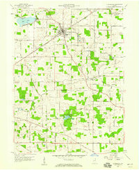 Churubusco 1957 topographic map thumbnail