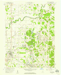 Clay City 1957 topographic map thumbnail