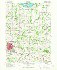Columbia City 1965 topographic map thumbnail
