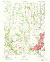 Connersville 1972 topographic map thumbnail