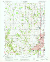 Connersville 1972 topographic map thumbnail