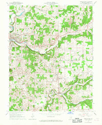 Corydon East 1966 topographic map thumbnail