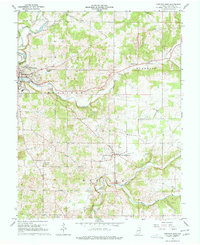 Corydon East 1966 topographic map thumbnail