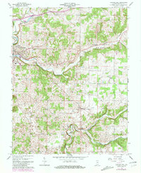 Corydon East 1966 topographic map thumbnail