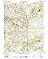 Corydon East 1966 topographic map thumbnail