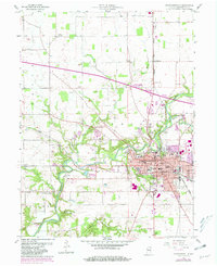Crawfordsville 1956 topographic map thumbnail