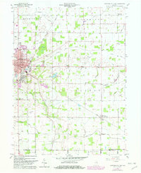 Hartford City East 1960 topographic map thumbnail