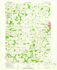 Hartford City West 1960 topographic map thumbnail
