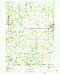 Hartford City West 1960 topographic map thumbnail
