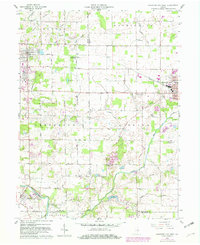 Hartford City West 1960 topographic map thumbnail