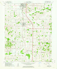 Haubstadt 1961 topographic map thumbnail