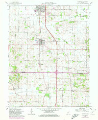 Haubstadt 1961 topographic map thumbnail