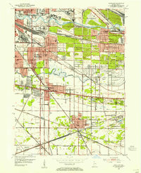 Highland 1953 topographic map thumbnail