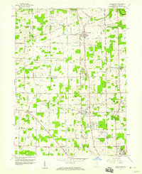Huntertown 1957 topographic map preview