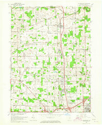 Huntertown 1963 topographic map thumbnail