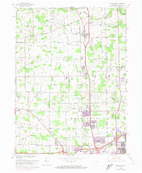 Huntertown 1963 topographic map preview