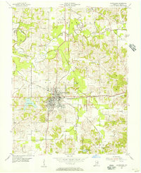 Huntingburg 1954 topographic map thumbnail