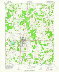 Huntingburg 1954 topographic map thumbnail