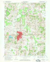 Huntingburg 1969 topographic map thumbnail