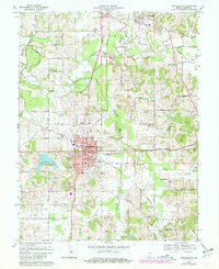 Huntingburg 1969 topographic map thumbnail