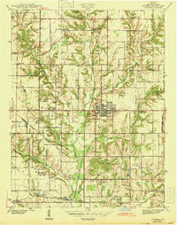 Hymera 1943 topographic map thumbnail
