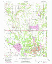 Hymera 1963 topographic map thumbnail