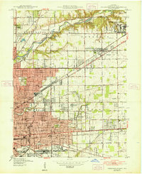 Indianapolis East 1948 topographic map preview