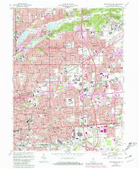 Indianapolis East 1967 topographic map thumbnail