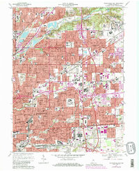 Indianapolis East 1967 topographic map preview