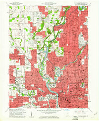 Indianapolis West 1959 topographic map thumbnail