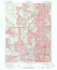 Indianapolis West 1967 topographic map thumbnail