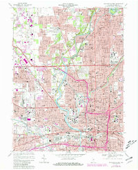 Indianapolis West 1967 topographic map thumbnail