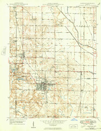 Jasonville 1940 topographic map thumbnail
