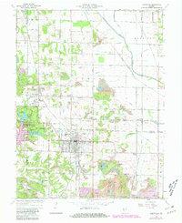 Jasonville 1963 topographic map thumbnail