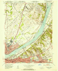 Jeffersonville 1951 topographic map thumbnail
