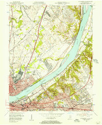 Jeffersonville 1955 topographic map thumbnail