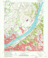 Jeffersonville 1965 topographic map thumbnail