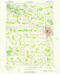 Kendallville 1955 topographic map thumbnail