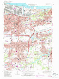 Gary 1968 topographic map preview