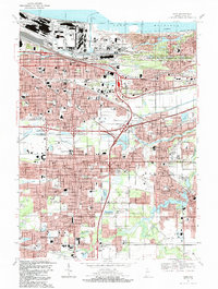 Gary 1991 topographic map thumbnail
