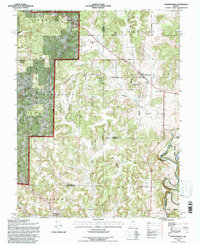 Hardinsburg 1993 topographic map thumbnail