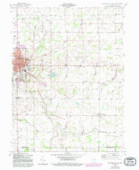 Hartford City East 1960 topographic map thumbnail
