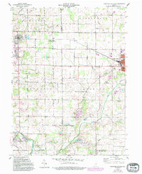 Hartford City West 1960 topographic map thumbnail