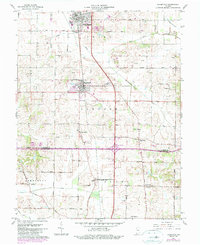 Haubstadt 1961 topographic map thumbnail